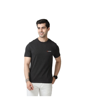 Marks & Spencer Round Neck T-shirt-Charcoal Grey